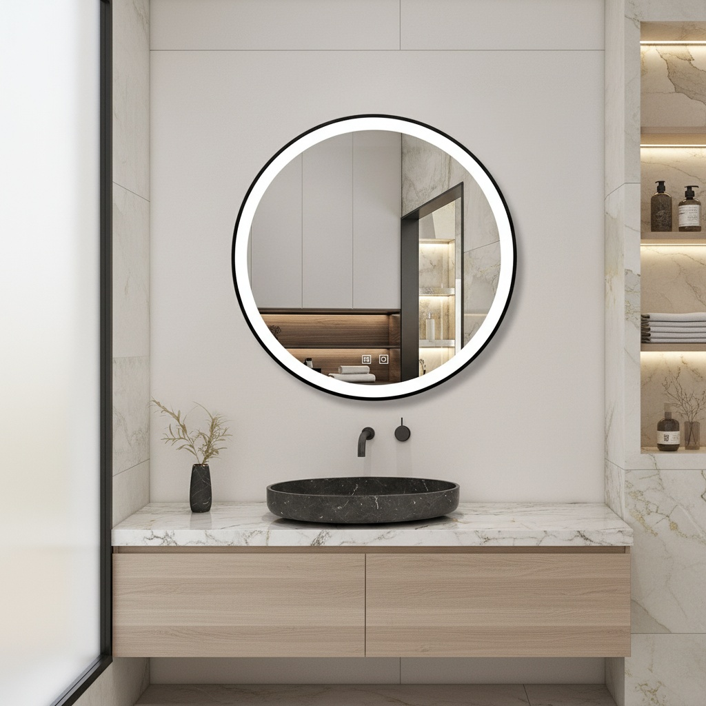 Miroir rond LED premium image 3
